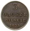 3 grosze polskie 1835, Warszawa, Iger KK.35.1.a (R4), Berezowski 10 zł, rzadkie