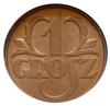 1 grosz 1931, Warszawa, Parchimowicz 101.f, moneta w pudełku NGC z certyfikatem MS66 RD, wyśmienit..