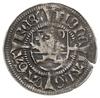 szeląg 1489, Gardziec, 1.30 g, Dbg-P. 377, ciemna patyna, pierwsza zachodnio-pomorska moneta z dat..