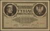 1.000 marek polskich 17.05.1919, seria B, numeracja 160193, fałszerstwo z epoki, papier ze znakiem..