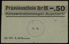 Konzentrationslager Auschwitz, bon na 0.50 marki, bez numeracji, Lucow 884 (R5) - ilustrowane w ka..