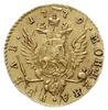 rubel 1779, Petersburg, złoto 1.18 g, Bitkin 115 (R), Diakov 388, rzadkie, jedyny rocznik złotych ..
