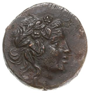 brąz 85-65 pne, Aw: Głowa Mitradatesa jako wieńc