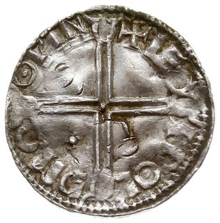 denar typu long cross 997-1003, mennica Winchester, mincerz Leofwold, +LEO-FDOL-DMΩ-OPIN, S. 1151, N. 774, srebro 1.34 g, gięty
