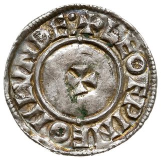 denar typu last small cross 1009-1017, mennica Londyn, mincerz Leofwine, LEOFPINE ON LVNDE, S. 1154, N. 777, srebro 1.32 g, gięty