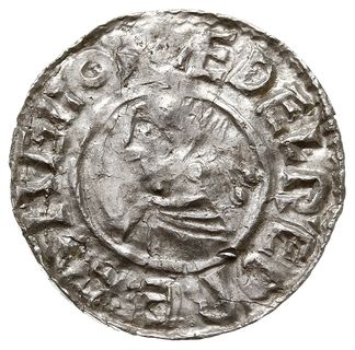 denar typu last small cross, 1009-1017, mennica Canterbury, mincerz Aelfred, EDELRED REX ANGLO / ELFRED M.O CENTP, S. 1154, N. 777, srebro 0.95 g, gięty