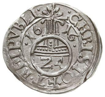 Filip II 1606-1618, grosz 1616, Szczecin, Hildisch 64, bardzo ładnie zachowane z dużym blaskiem menniczym