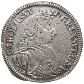 2/3 talara (gulden) 1689, Szczecin, odmiana napisu CAROLUS XI - D G... srebro 17.28 g, AAJ 114c, Dav. 767, patyna