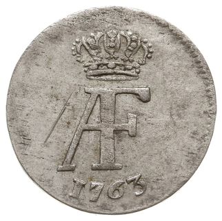 1/24 talara (grosz), 1763, Strzałów, AAJ 261b, ładny z blaskiem menniczym
