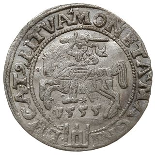 grosz na stopę litewską 1555, Wilno, końcówka LI