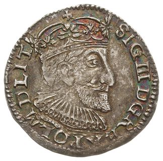trojak 1592, Olkusz, na awersie odmiana z końców