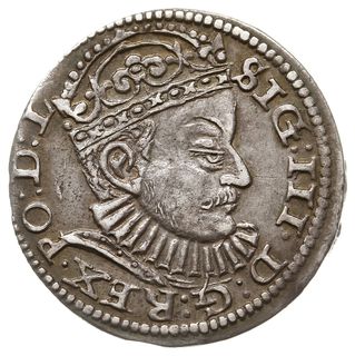 trojak 1588, Ryga, odmiana z większą głową króla