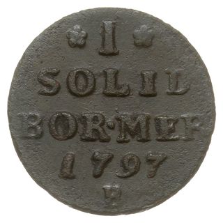 szeląg 1797 B, Wrocław, Plage 17, v.Schrötter 217, ciemna patyna