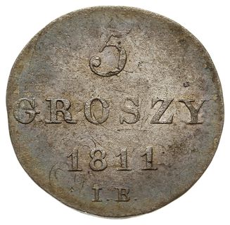 5 groszy 1811 IB, Warszawa, Plage 96, moneta wyb