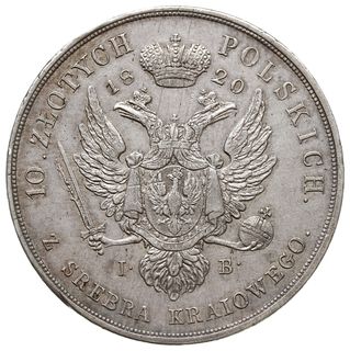 10 złotych 1820, Warszawa, srebro 31.00 g, Plage