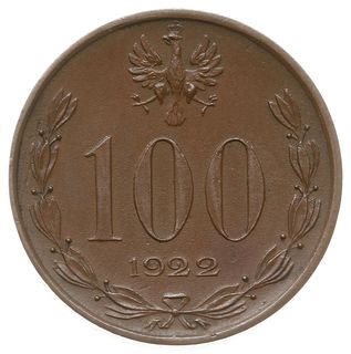 100 marek (bez nominału) 1922, Warszawa, Józef P