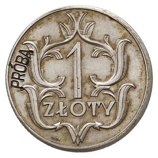 1 złoty 1929, Warszawa, na rewersie z lewej stro