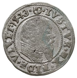 grosz 1548, Królewiec, Bahrf. 1205, Vossberg 1399, na awersie miejscowa zielonkawa patyna, ładny, rzadko spotykany rocznik