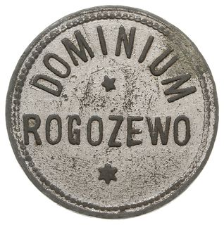 Rogożewo dominium - 10 (groszy ?), Aw: Napis DOM