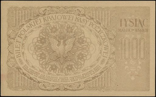 1.000 marek polskich 17.05.1919, znak wodny plas