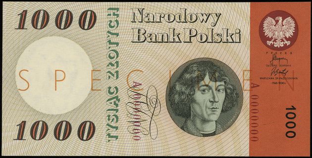 1.000 złotych 29.10.1965, na stronie głównej poz