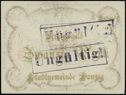 Kriegs-Geld, 20 marek 12.10.1918, bez znaku wodn
