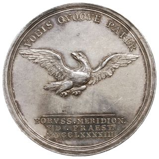 Fryderyk Wilhelm II - medal sygnowany ABRAHAMSON