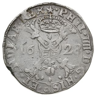 patagon 1628, Brabancja, Maastricht, Delm. 294 (R1), Dav. 4462, srebro 27.80 g, dość ładnie zachowany jak na ten typ monety, rzadsza odmiana