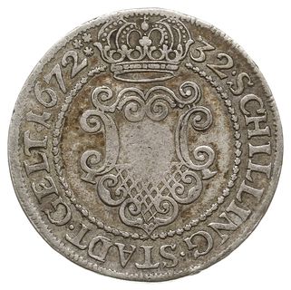 32 szylingi 1672, Aw: Orzeł cesarski, MONETA NOV