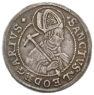 dicken 1623, z popiersiem św. Leodegara, HMZ 2-635.p, Divo/Tobler 1171, srebro 8.40 g, małe zacięcie na rancie, patyna