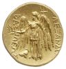 stater 250-225 pne, Messembria, Aw: Głowa Ateny w hełmie korynckim w prawo, Rw: Nike stojąca w lew..