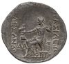 tetradrachma 175-125 pne, Aw: Głowa Aleksandra nakryta skórą lwa w prawo, Rw: Zeus siedzący na tro..