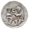 Denar 1146-1157, Aw: Dwaj książęta za stołem, Rw: Rycerz z proporcem i tarczą, Gum.H. 93, Kop. 56 ..