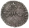 1/2 franka, 1587H, La Rochelle, dwukrotnie uderzony stemplem, Duplessy 1131, patyna, ładny portret..