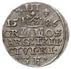 trojak 1586, Ryga, duża głowa króla, Iger R.86.1.a (R), Gerbaszewski 17, na awersie niewielka wada..