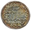 trojak 1594, Poznań, długa broda króla, Iger P.94.8.a(R), tęczowa patyna, rzadszy typ popiersia, ł..