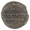 szeląg 1671, Toruń, odmiana z napisem SOLIDVS, b