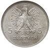 5 złotych 1928, Warszawa, Nike”, Parchimowicz 114.a, moneta w pudełku NGC z notą AU58, bardzo ładne