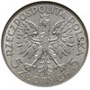 5 złotych 1932 bez znaku menniczego, Anglia, Głowa kobiety, Parchimowicz 116.b, moneta w pudełku N..
