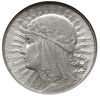 5 złotych 1932 bez znaku menniczego, Anglia, Głowa kobiety, Parchimowicz 116.b, moneta w pudełku N..