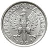 2 złote 1925, Londyn, Kobieta z kłosami, kropka po dacie, Parchimowicz 109.d, moneta w pudełku PCG..