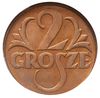 2 grosze 1937, Warszawa, Parchimowicz 102.l, moneta w pudełku NGC z notą MS65 RD, wyśmienite z nat..