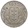 5 guldenów 1932, Żuraw portowy”, Parchimowicz 67, Jaeger D.18, na boku monety niewielkie zapiłowan..