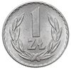 1 złoty 1957, Warszawa, Parchimowicz 213.a, aluminium, ogromnie rzadka moneta, szczególnie w tak p..