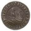 grosz 1586, Królewiec, pod popiersiem księcia znak Pawła Guldena, Bahrf. 1280, Neumann 58, ciemna ..
