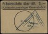 Konzentrationslager Ravensbrück, bon na 1 markę, papier kremowy, Campbell 4053b, zielony trójkątny..