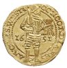 Fryzja Zachodnia, dukat 1651, Purmer Wf03, Delm. 836, złoto 3.48 g, ładnie zachowany