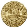 dukat 1636, Aw: Tarcza herbowa miasta, powyżej data 1636, CASPAR / MELCH / BALTHA, Rw: Cesarz stoj..