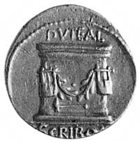 denar- L. Scribonius Libo (62 p.n.e.) Aw: Bonus 