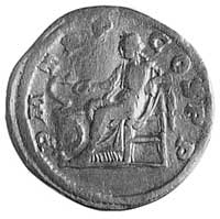 aureus, Aw: Popiersie cesarza w prawo i napis IMP C M AVR SEV ALEXANDAVG, Rw: Siedząca Salus i nap..